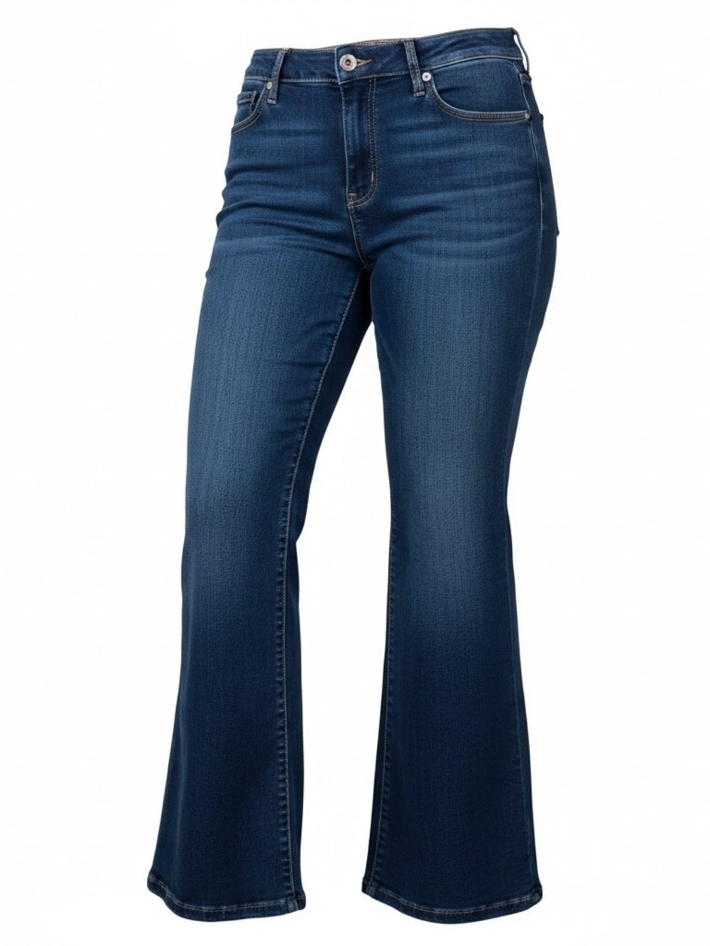 Torrid Dark Indigo Flare Jeans Mid-rise 22 Short